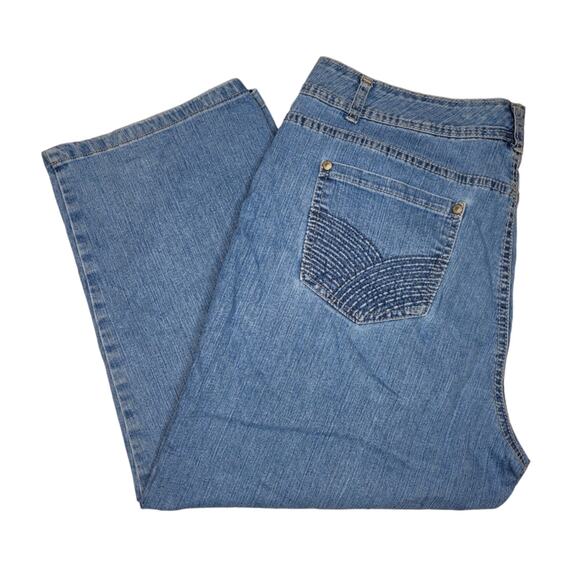 Carter Club Jeans Classic Fit Size 14 Cropped Denim - Picture 1 of 9